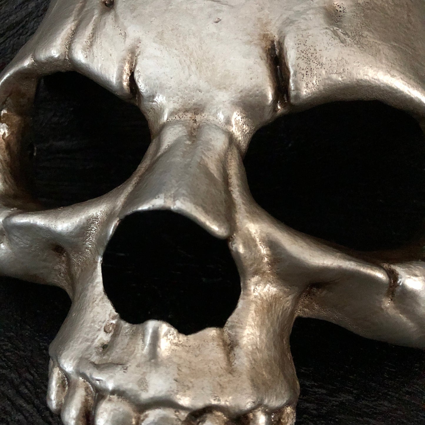 HORROR - Human Skull Mask (Silver)