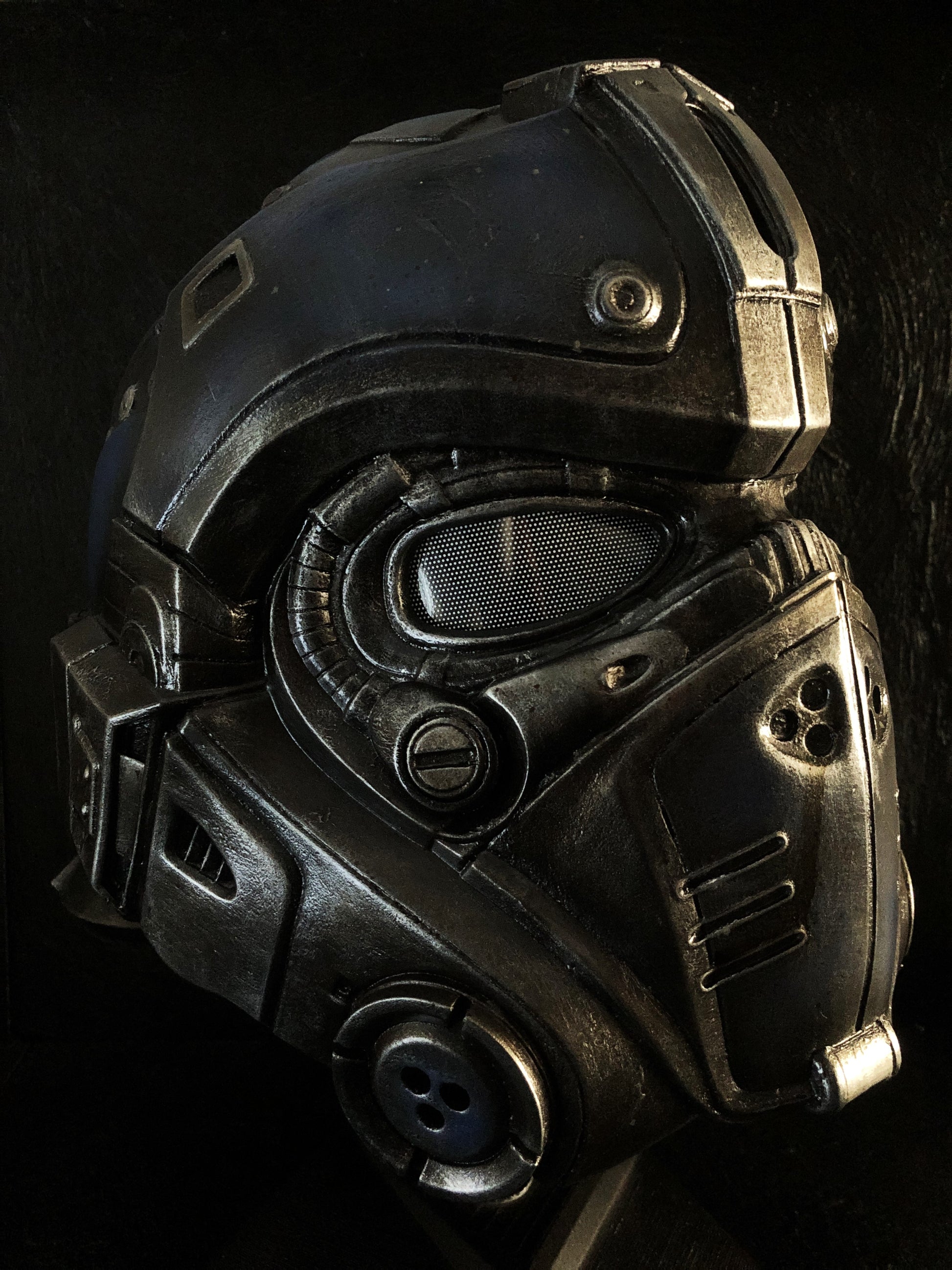 gears of war carmine motorcycle helmet GEARS OF WAR Clayton Carmine Helmet – KJPROPS
