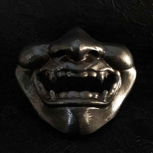 MYTHOLOGY - Half Oni Mask (Black Gold)